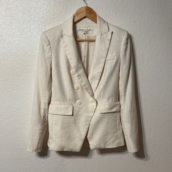 Veronica Beard Miller Linen Dickey Jacket Size 6 - Picture 1 of 6